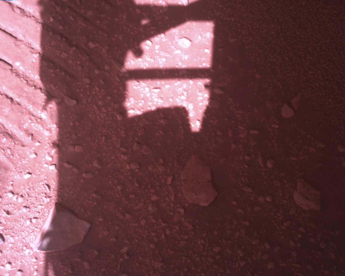 This image was taken by EDL_RDCAM onboard NASA's Mars rover Perseverance on Sol 773