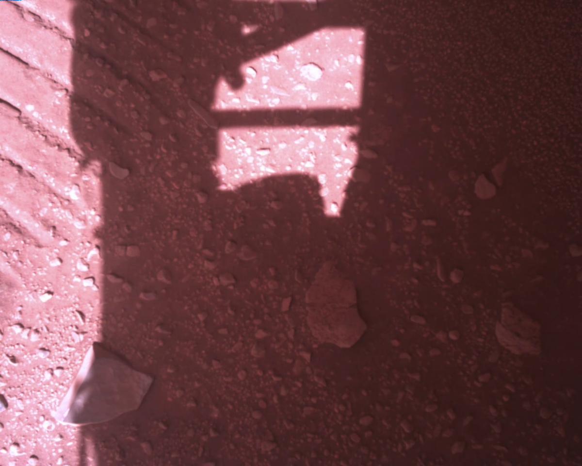 This image was taken by EDL_RDCAM onboard NASA's Mars rover Perseverance on Sol 773