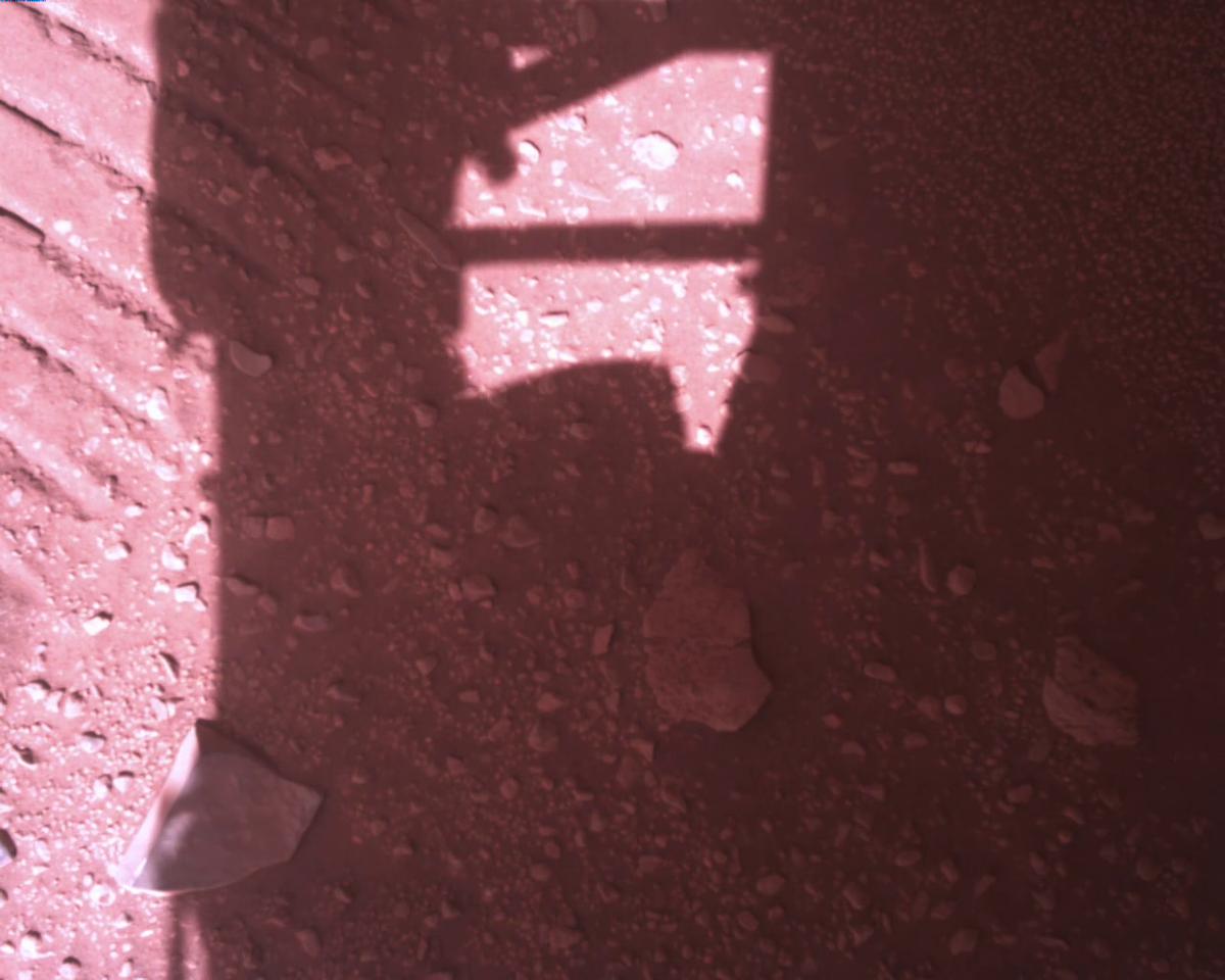 This image was taken by EDL_RDCAM onboard NASA's Mars rover Perseverance on Sol 773