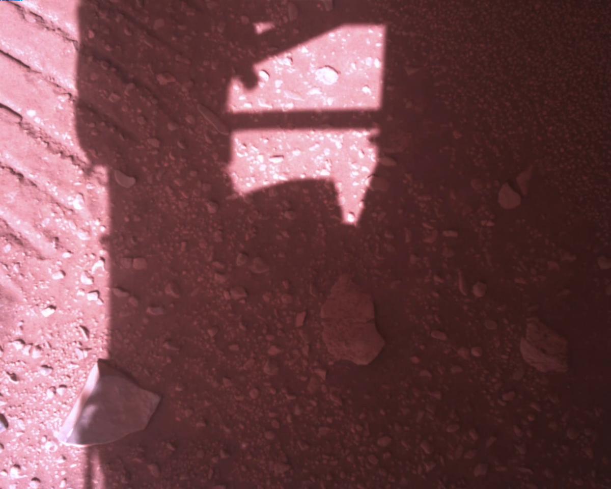 This image was taken by EDL_RDCAM onboard NASA's Mars rover Perseverance on Sol 773