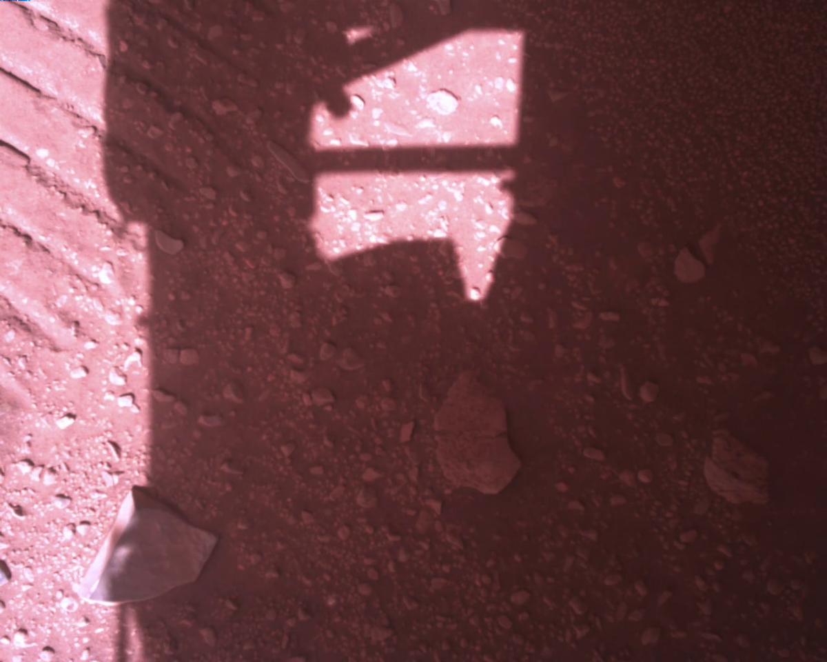 This image was taken by EDL_RDCAM onboard NASA's Mars rover Perseverance on Sol 773