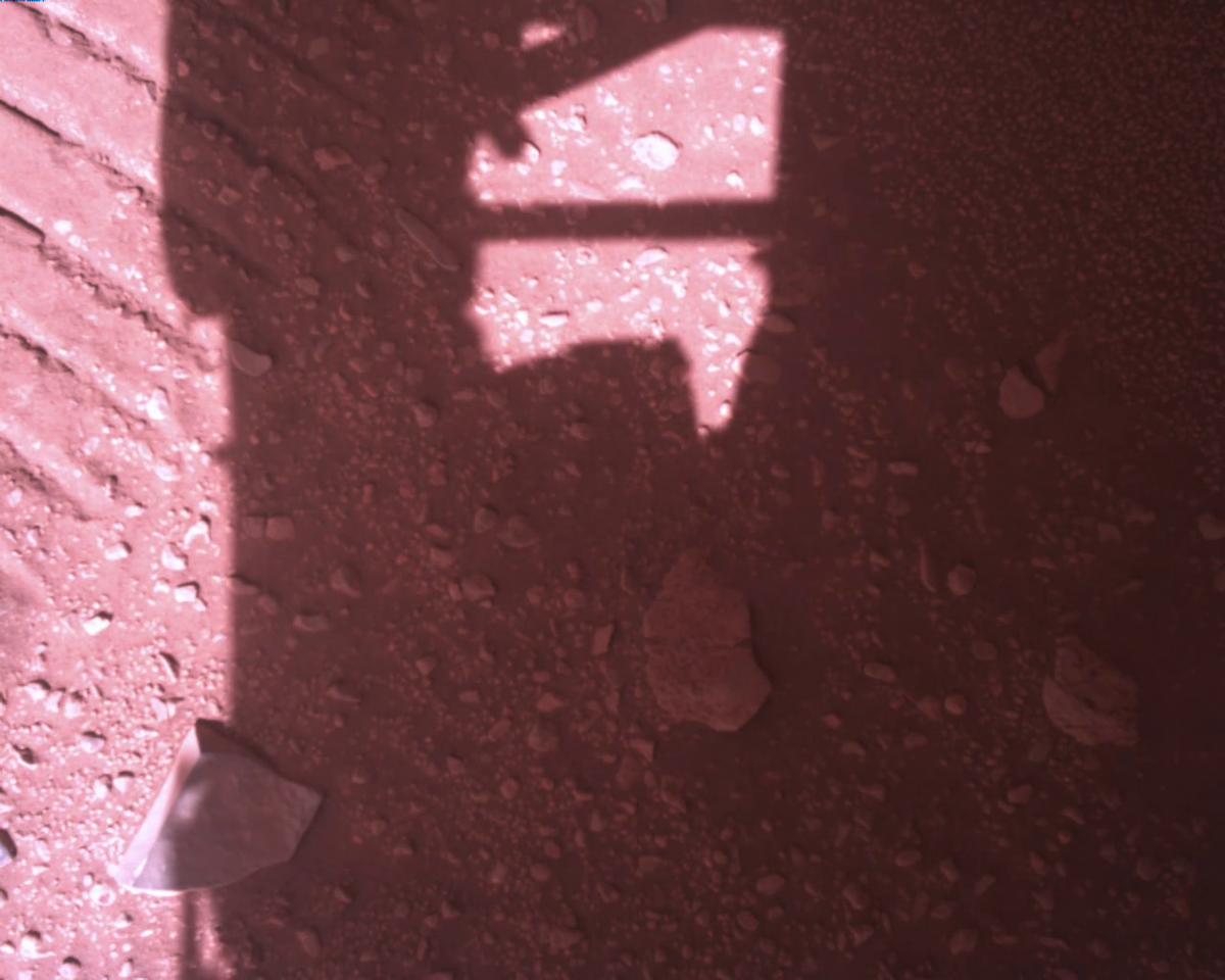 This image was taken by EDL_RDCAM onboard NASA's Mars rover Perseverance on Sol 773