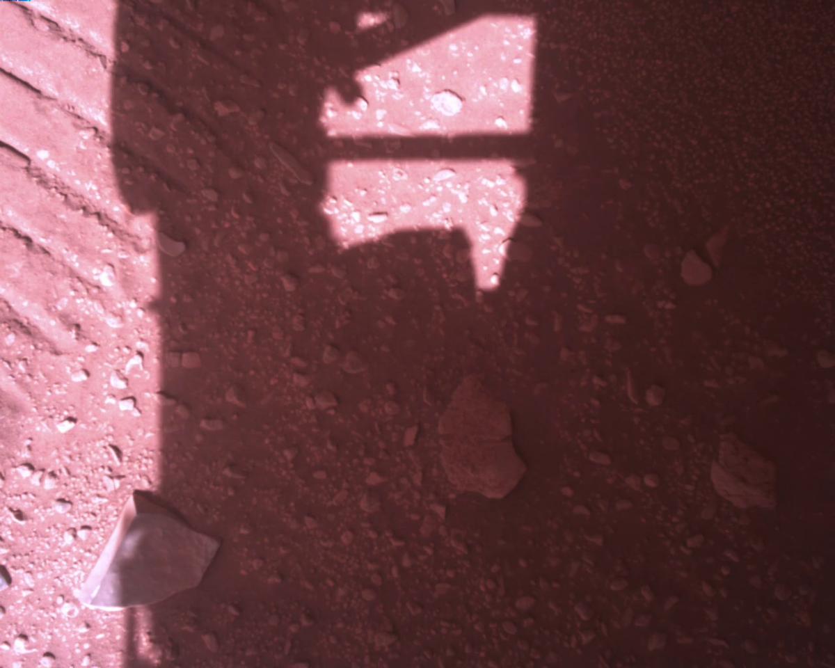 This image was taken by EDL_RDCAM onboard NASA's Mars rover Perseverance on Sol 773