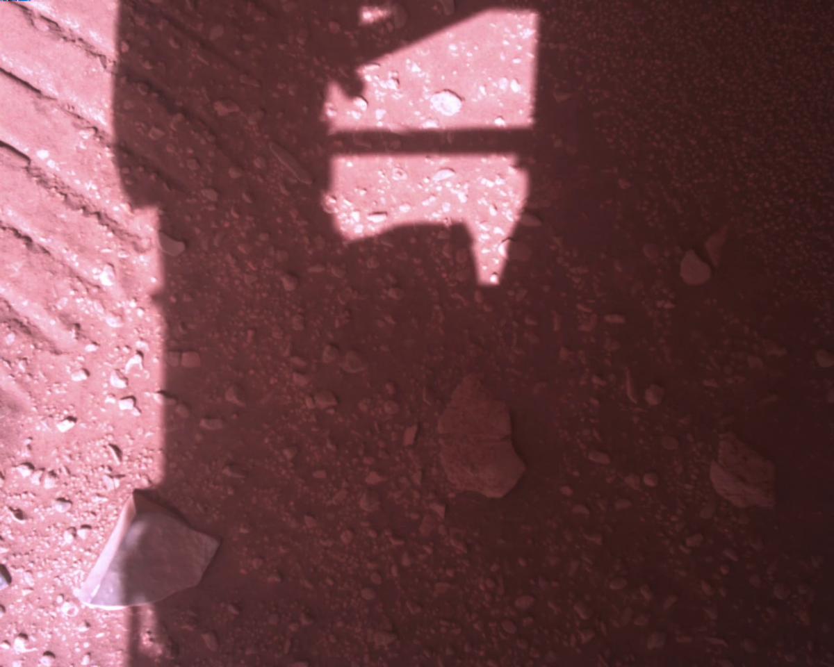 This image was taken by EDL_RDCAM onboard NASA's Mars rover Perseverance on Sol 773