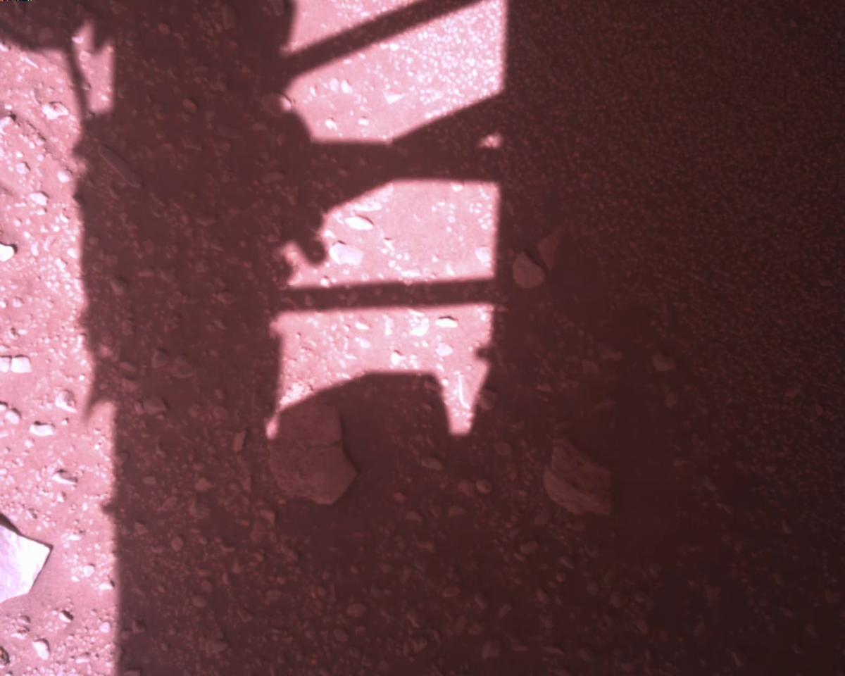 This image was taken by EDL_RDCAM onboard NASA's Mars rover Perseverance on Sol 773