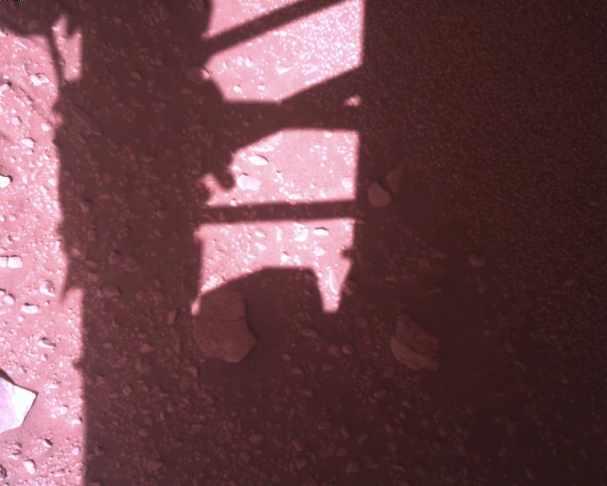 This image was taken by EDL_RDCAM onboard NASA's Mars rover Perseverance on Sol 773