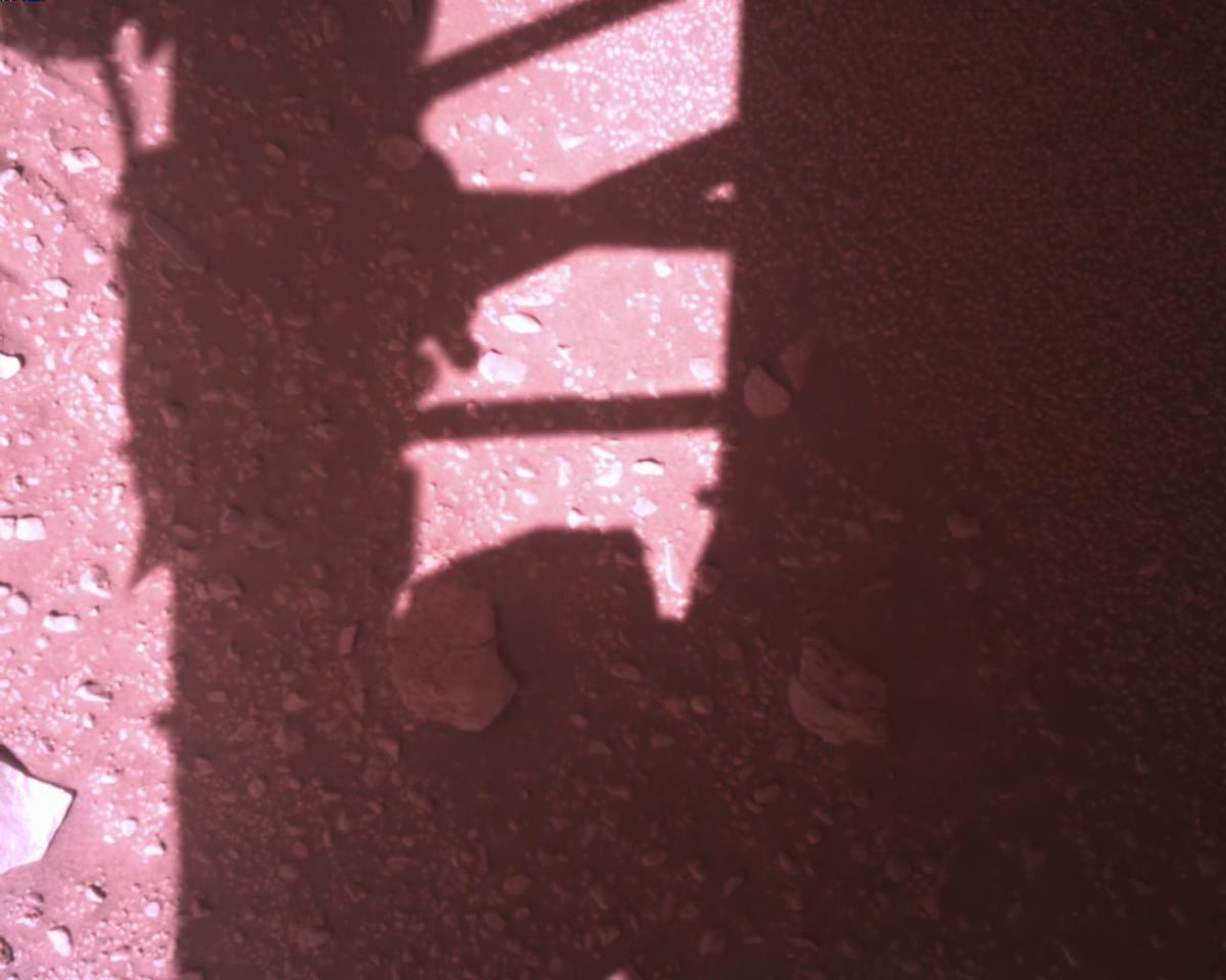 This image was taken by EDL_RDCAM onboard NASA's Mars rover Perseverance on Sol 773