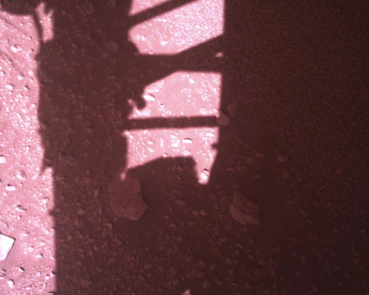 This image was taken by EDL_RDCAM onboard NASA's Mars rover Perseverance on Sol 773