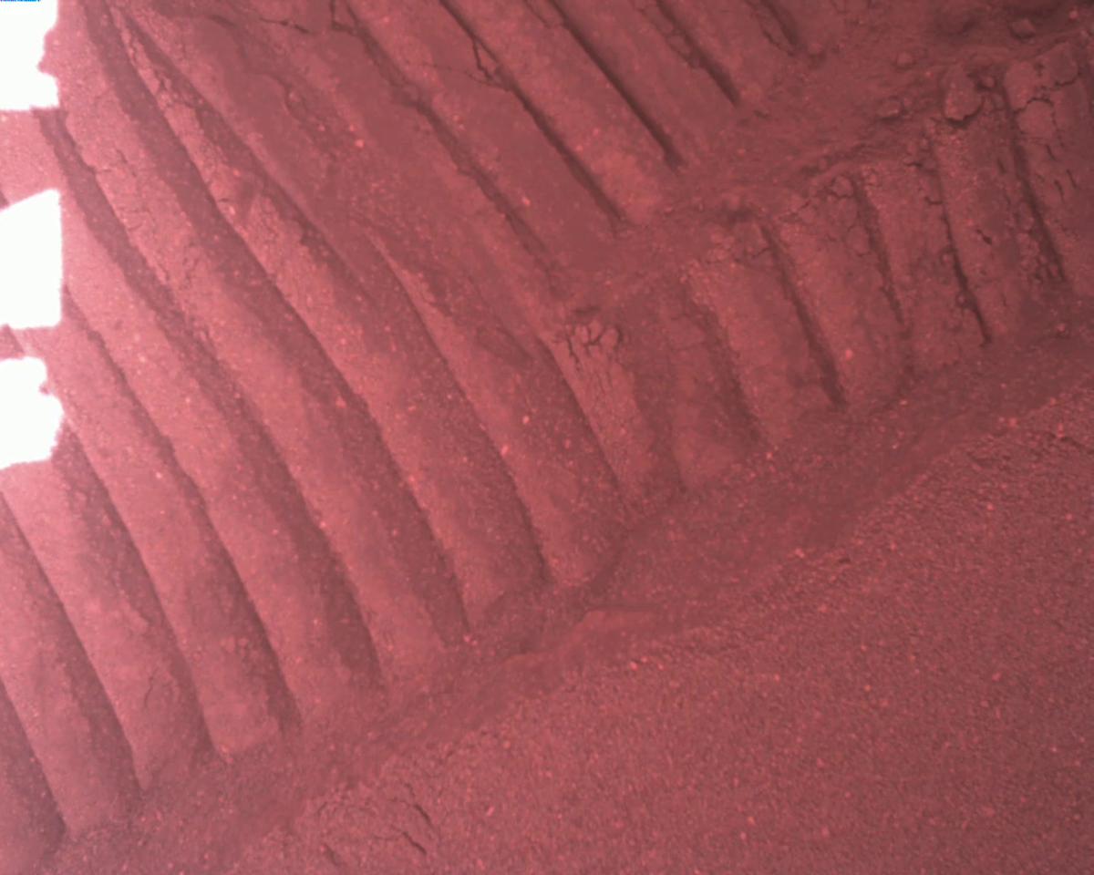 This image was taken by EDL_RDCAM onboard NASA's Mars rover Perseverance on Sol 773