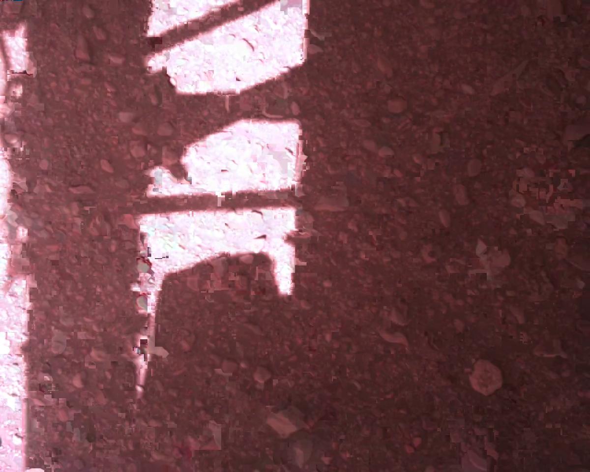 This image was taken by EDL_RDCAM onboard NASA's Mars rover Perseverance on Sol 773