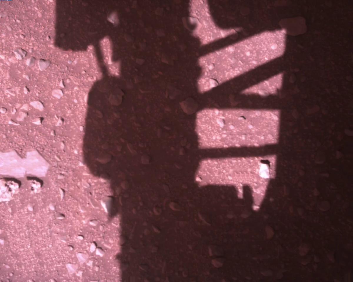 This image was taken by EDL_RDCAM onboard NASA's Mars rover Perseverance on Sol 773