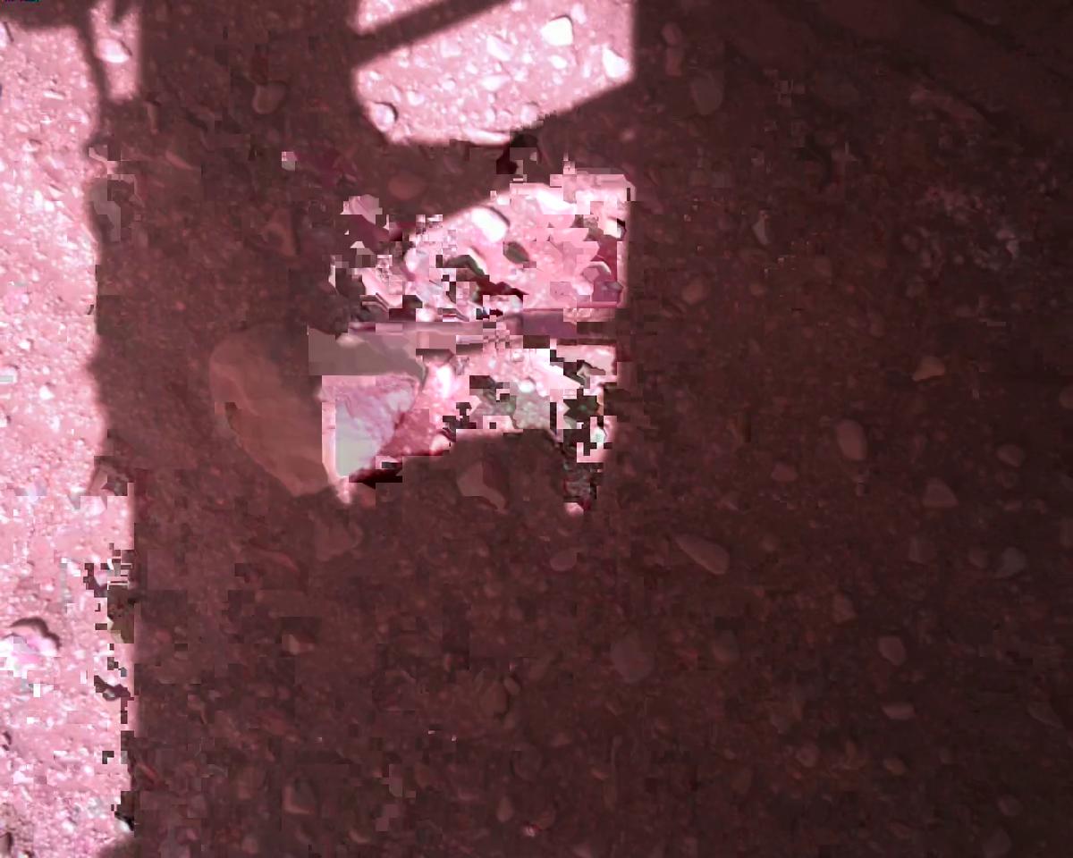 This image was taken by EDL_RDCAM onboard NASA's Mars rover Perseverance on Sol 773