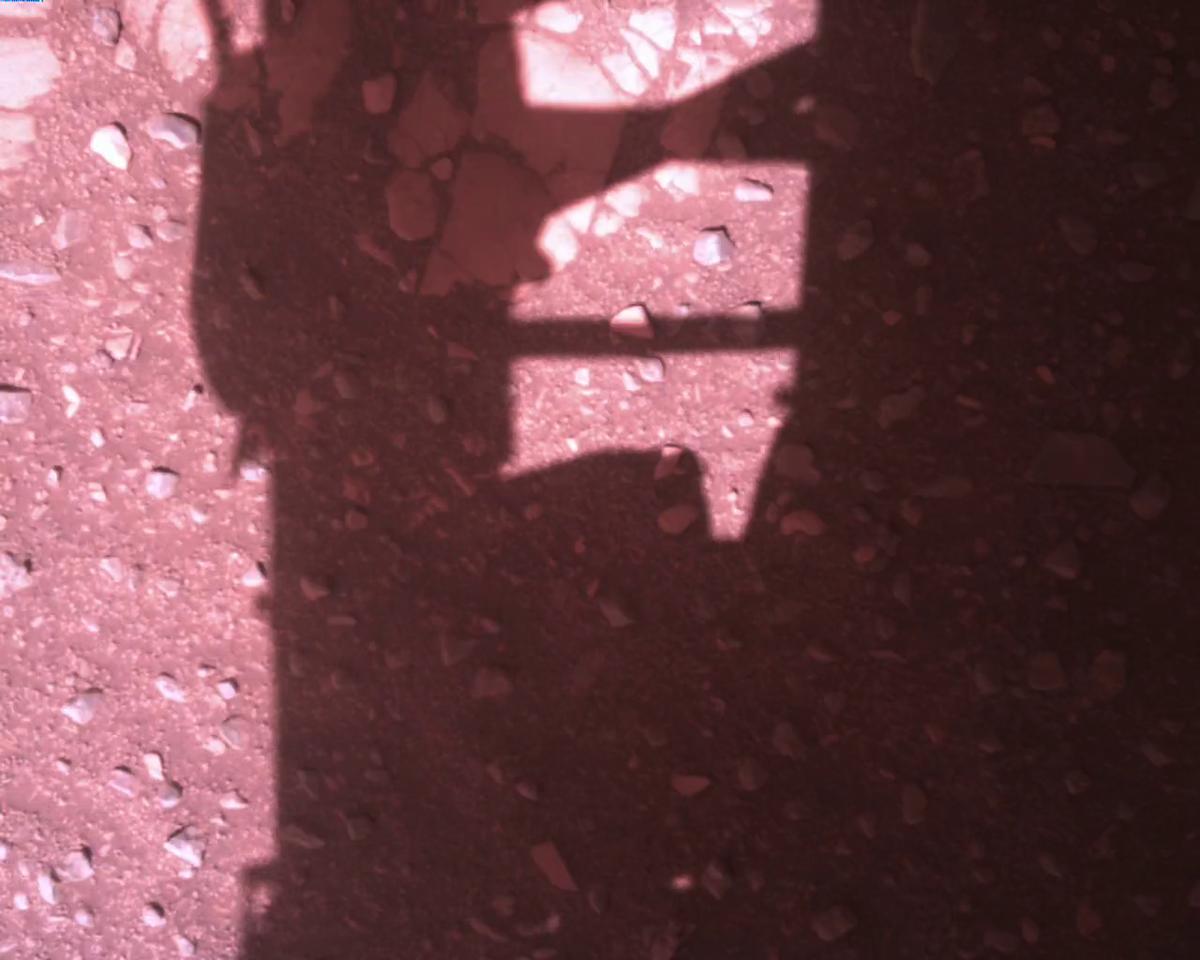 This image was taken by EDL_RDCAM onboard NASA's Mars rover Perseverance on Sol 773