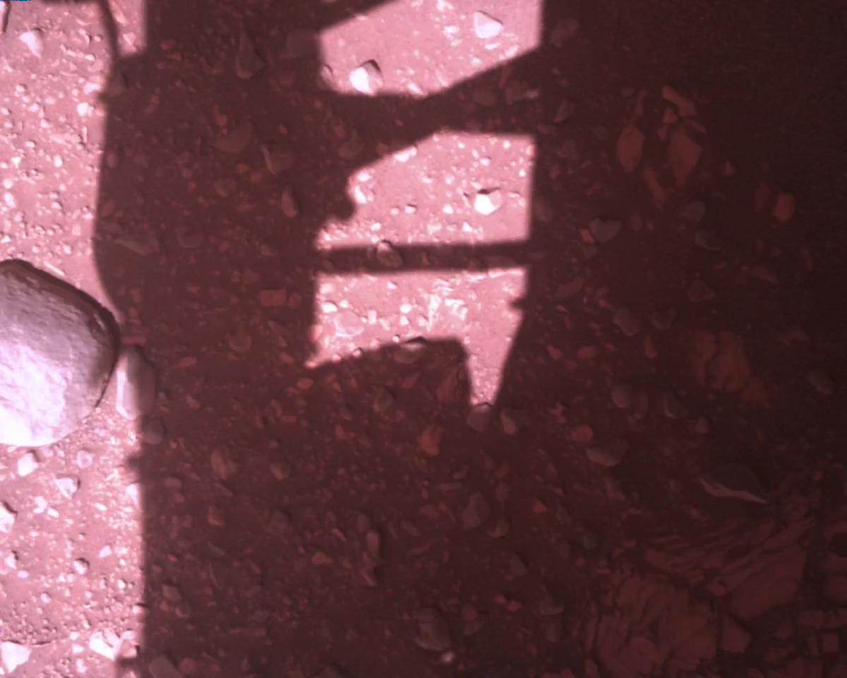 This image was taken by EDL_RDCAM onboard NASA's Mars rover Perseverance on Sol 773