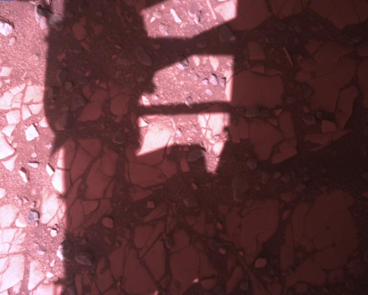 This image was taken by EDL_RDCAM onboard NASA's Mars rover Perseverance on Sol 773