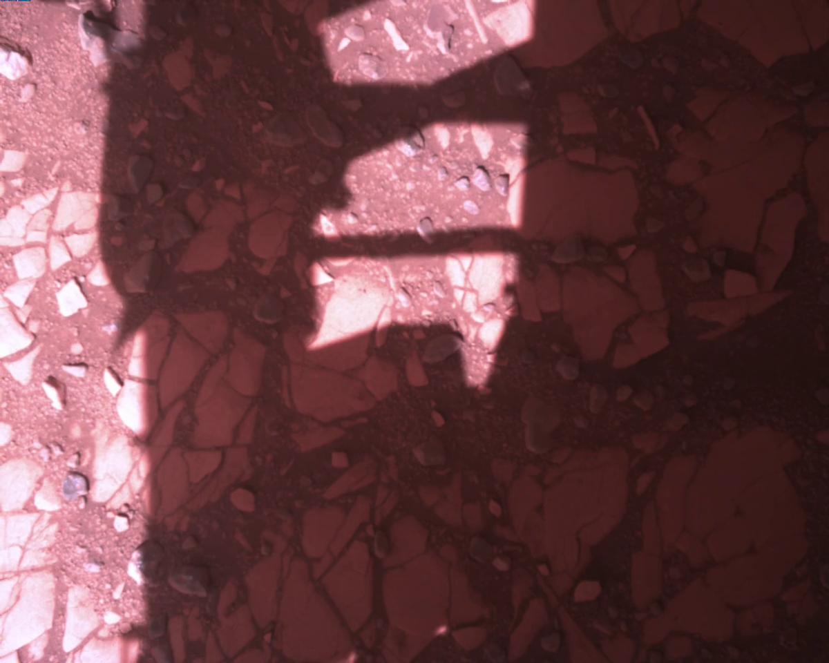 This image was taken by EDL_RDCAM onboard NASA's Mars rover Perseverance on Sol 773