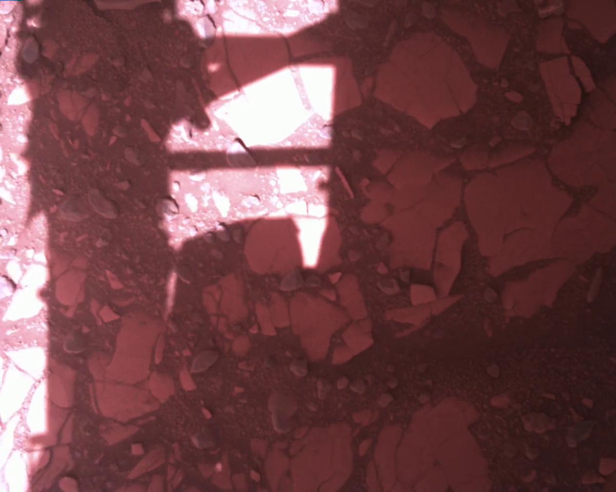 This image was taken by EDL_RDCAM onboard NASA's Mars rover Perseverance on Sol 773