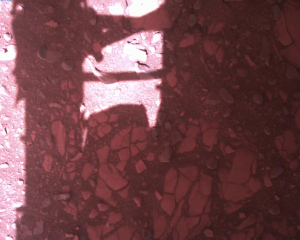 This image was taken by EDL_RDCAM onboard NASA's Mars rover Perseverance on Sol 773