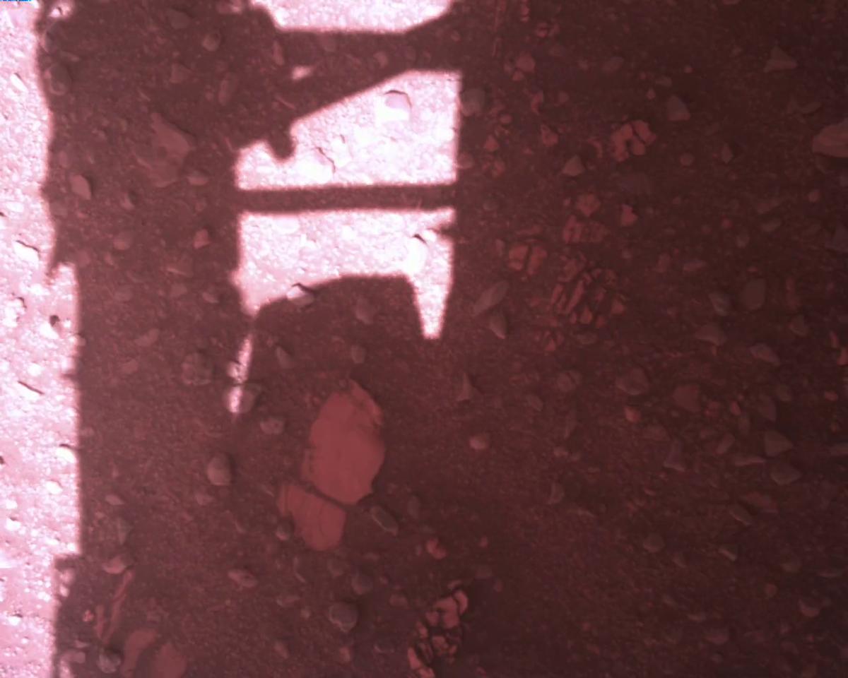This image was taken by EDL_RDCAM onboard NASA's Mars rover Perseverance on Sol 773