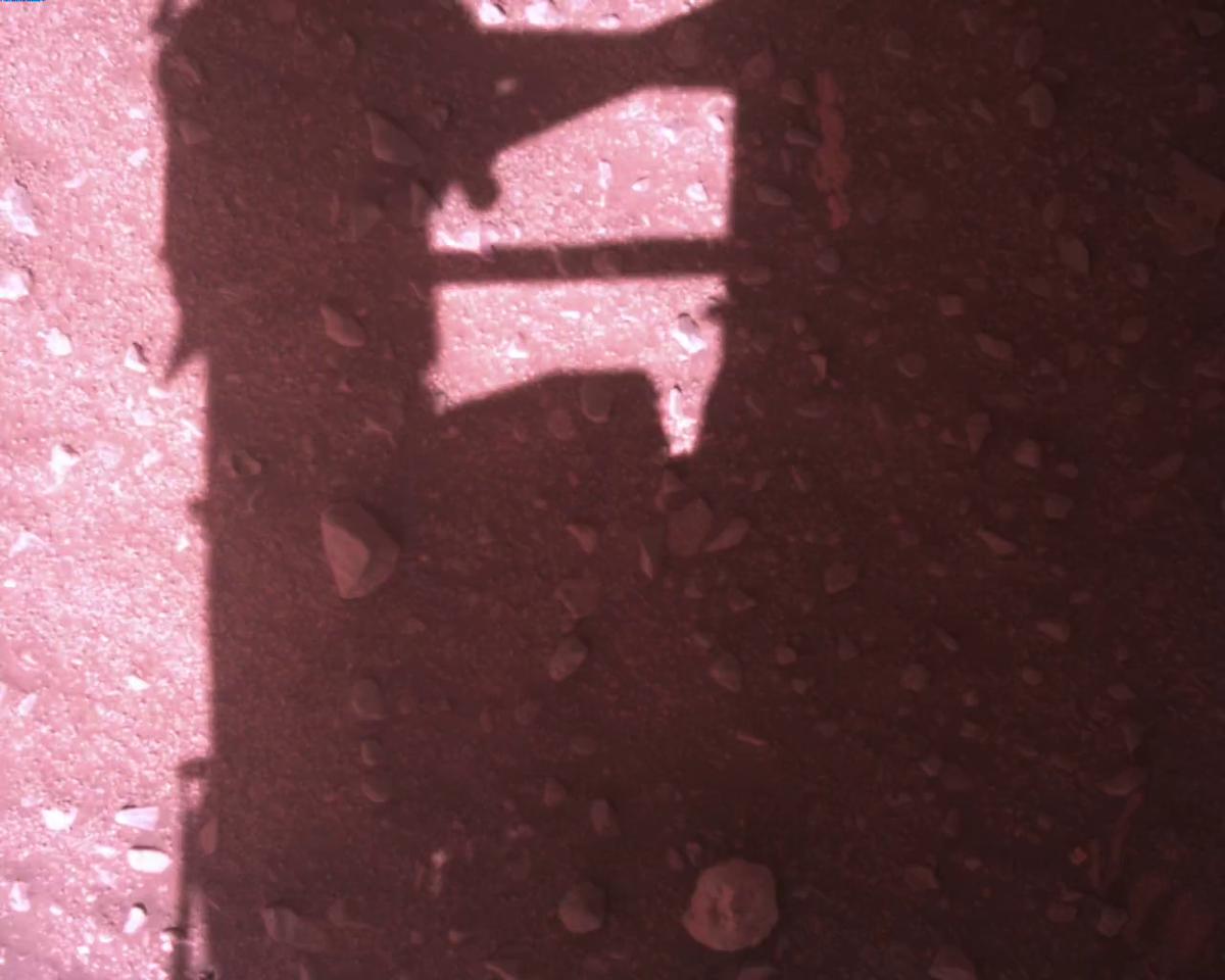 This image was taken by EDL_RDCAM onboard NASA's Mars rover Perseverance on Sol 773