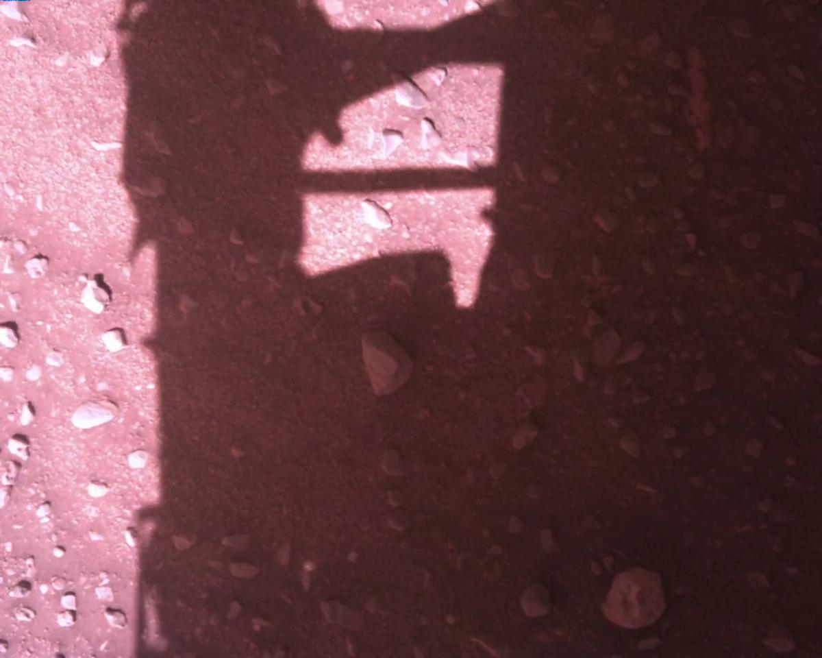 This image was taken by EDL_RDCAM onboard NASA's Mars rover Perseverance on Sol 773