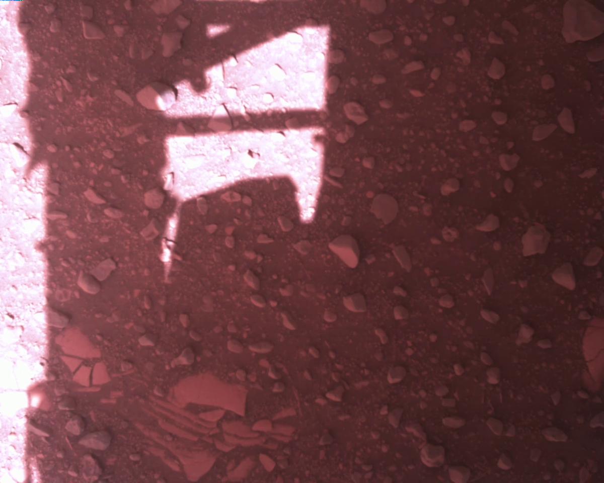 This image was taken by EDL_RDCAM onboard NASA's Mars rover Perseverance on Sol 773