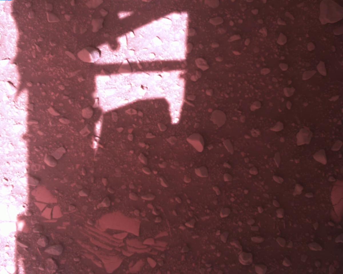 This image was taken by EDL_RDCAM onboard NASA's Mars rover Perseverance on Sol 773