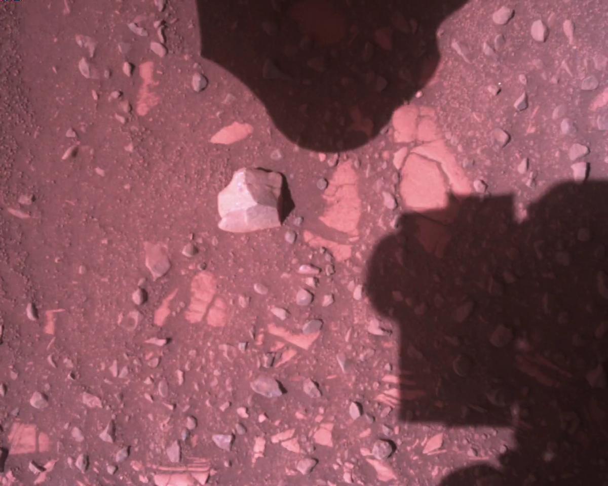 This image was taken by EDL_RDCAM onboard NASA's Mars rover Perseverance on Sol 773