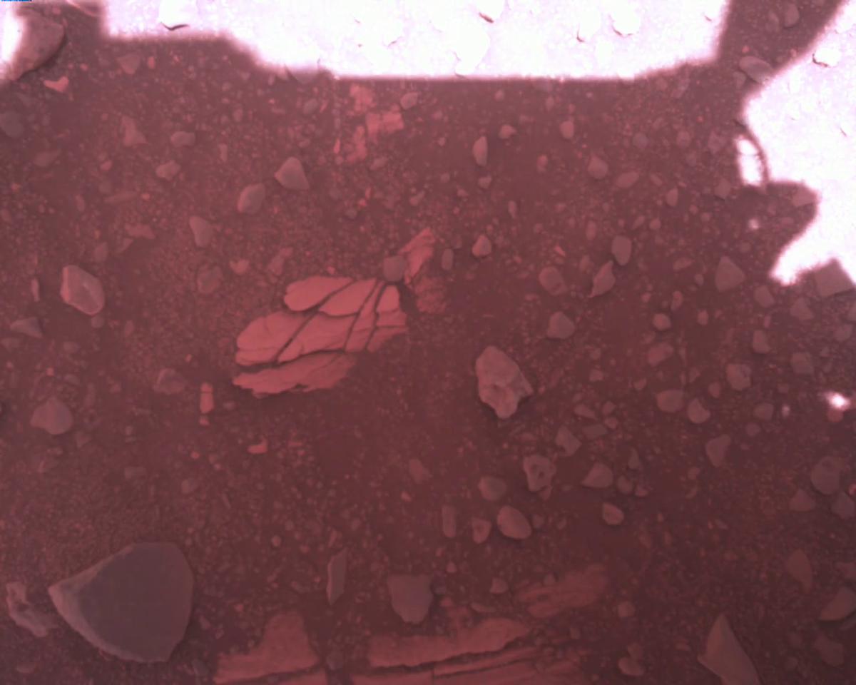 This image was taken by EDL_RDCAM onboard NASA's Mars rover Perseverance on Sol 773