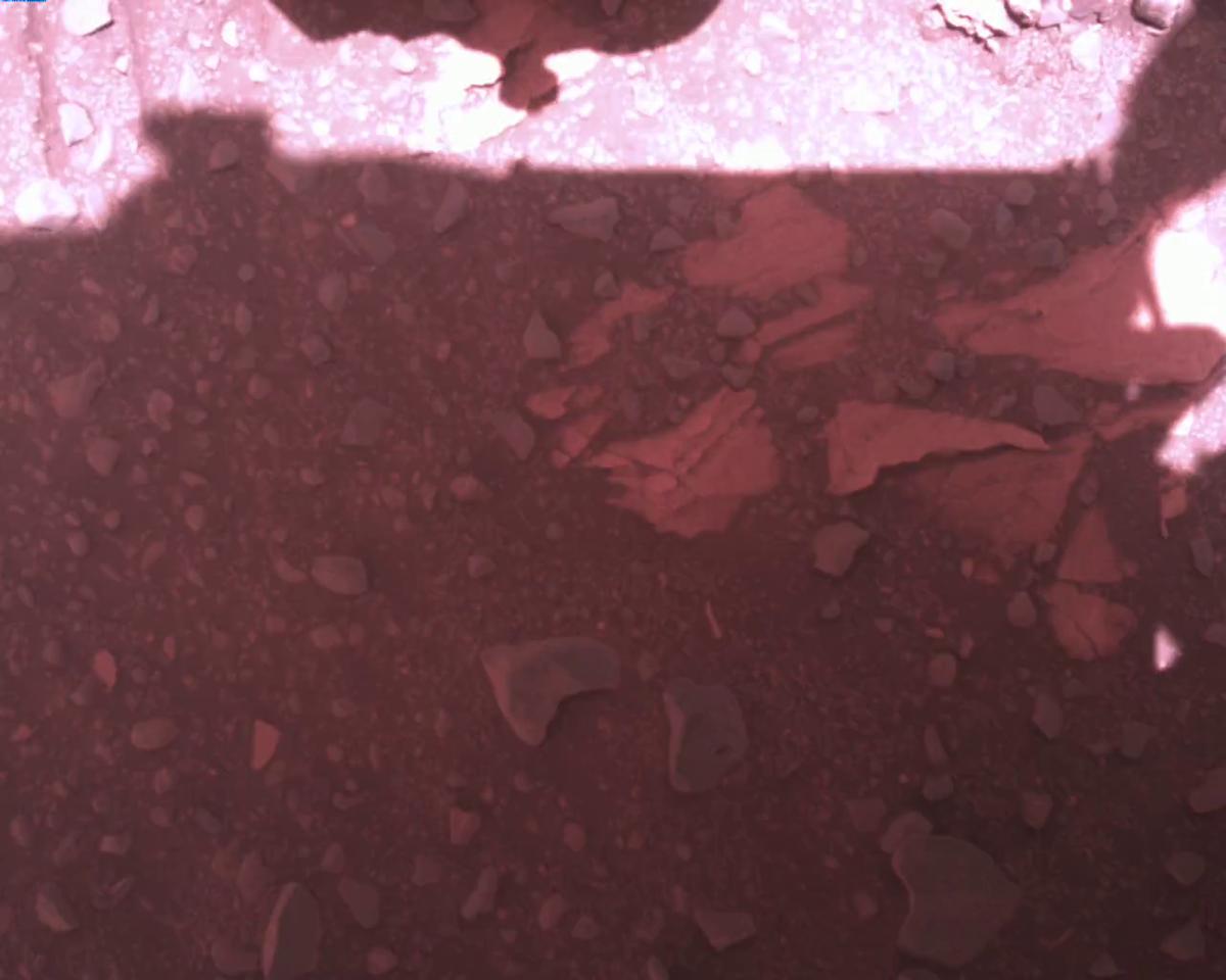 This image was taken by EDL_RDCAM onboard NASA's Mars rover Perseverance on Sol 773
