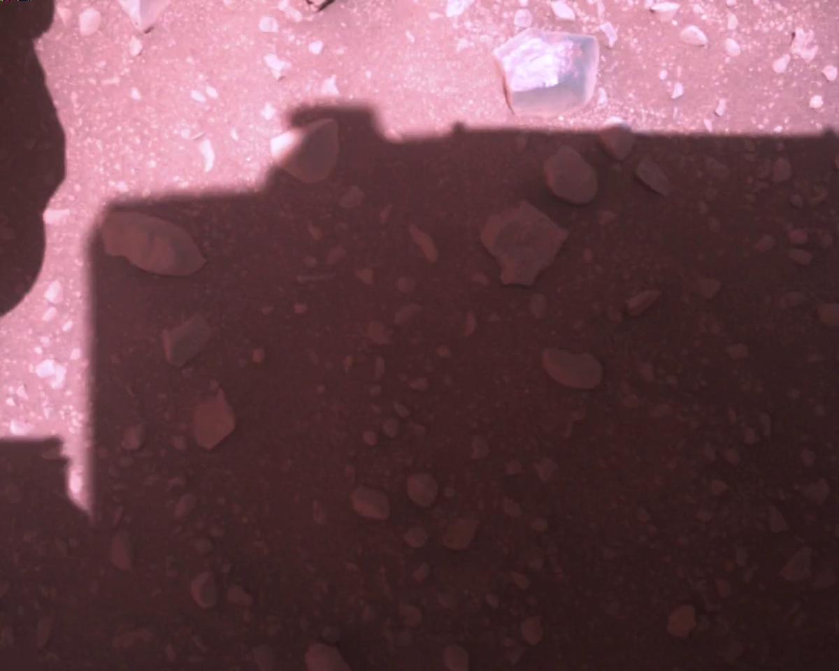 This image was taken by EDL_RDCAM onboard NASA's Mars rover Perseverance on Sol 773