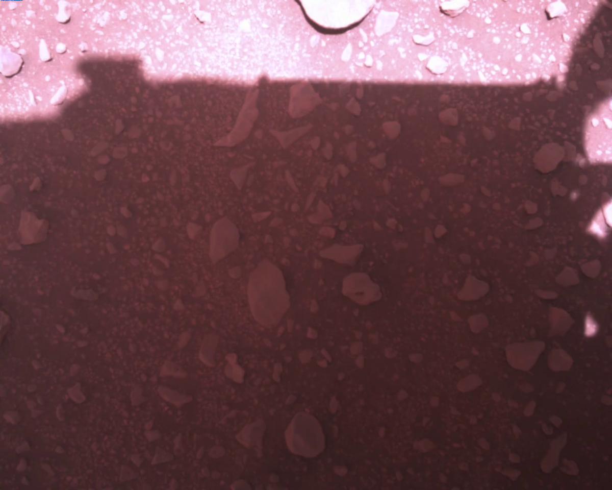 This image was taken by EDL_RDCAM onboard NASA's Mars rover Perseverance on Sol 773