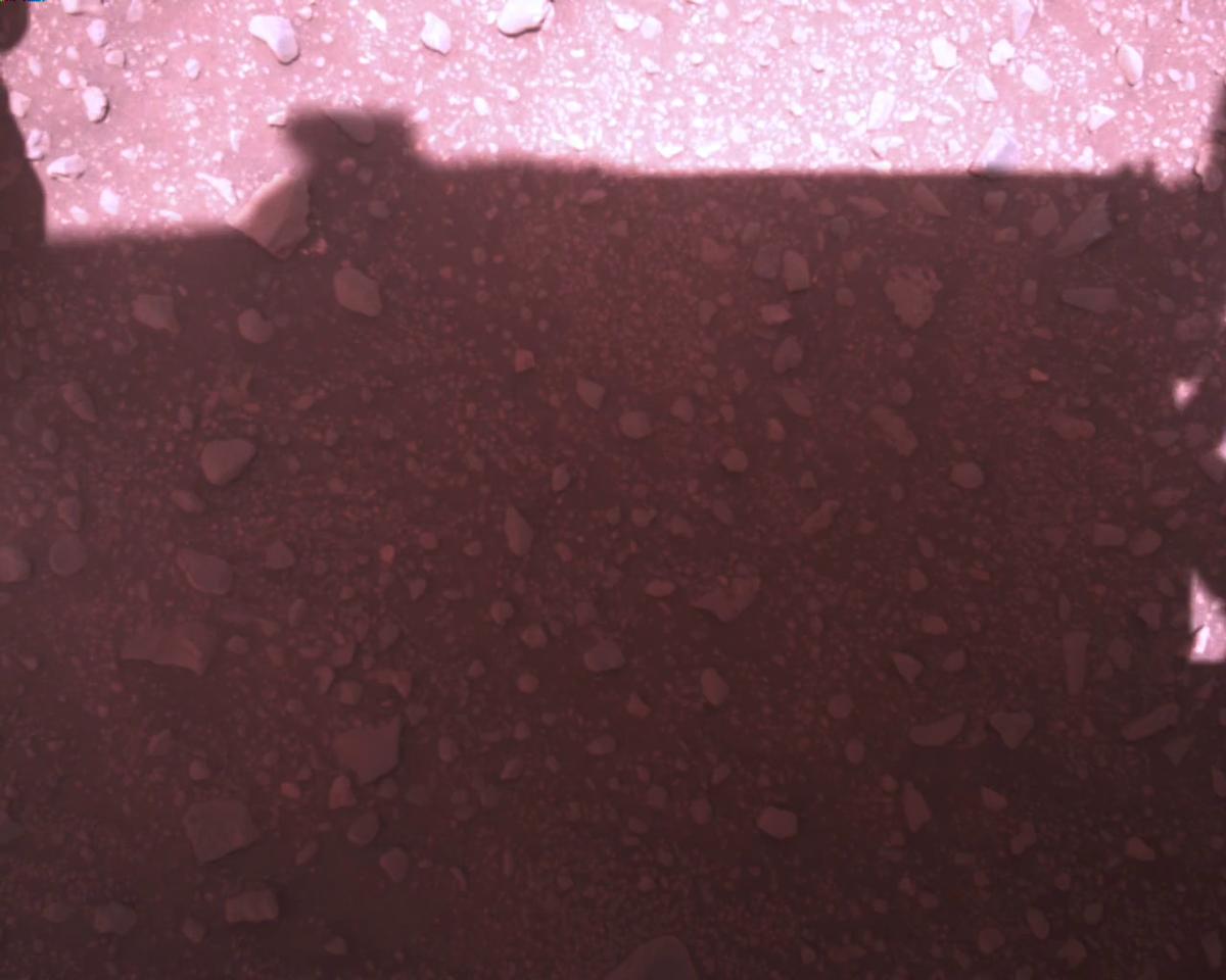 This image was taken by EDL_RDCAM onboard NASA's Mars rover Perseverance on Sol 773