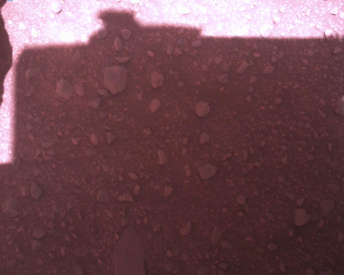 This image was taken by EDL_RDCAM onboard NASA's Mars rover Perseverance on Sol 773