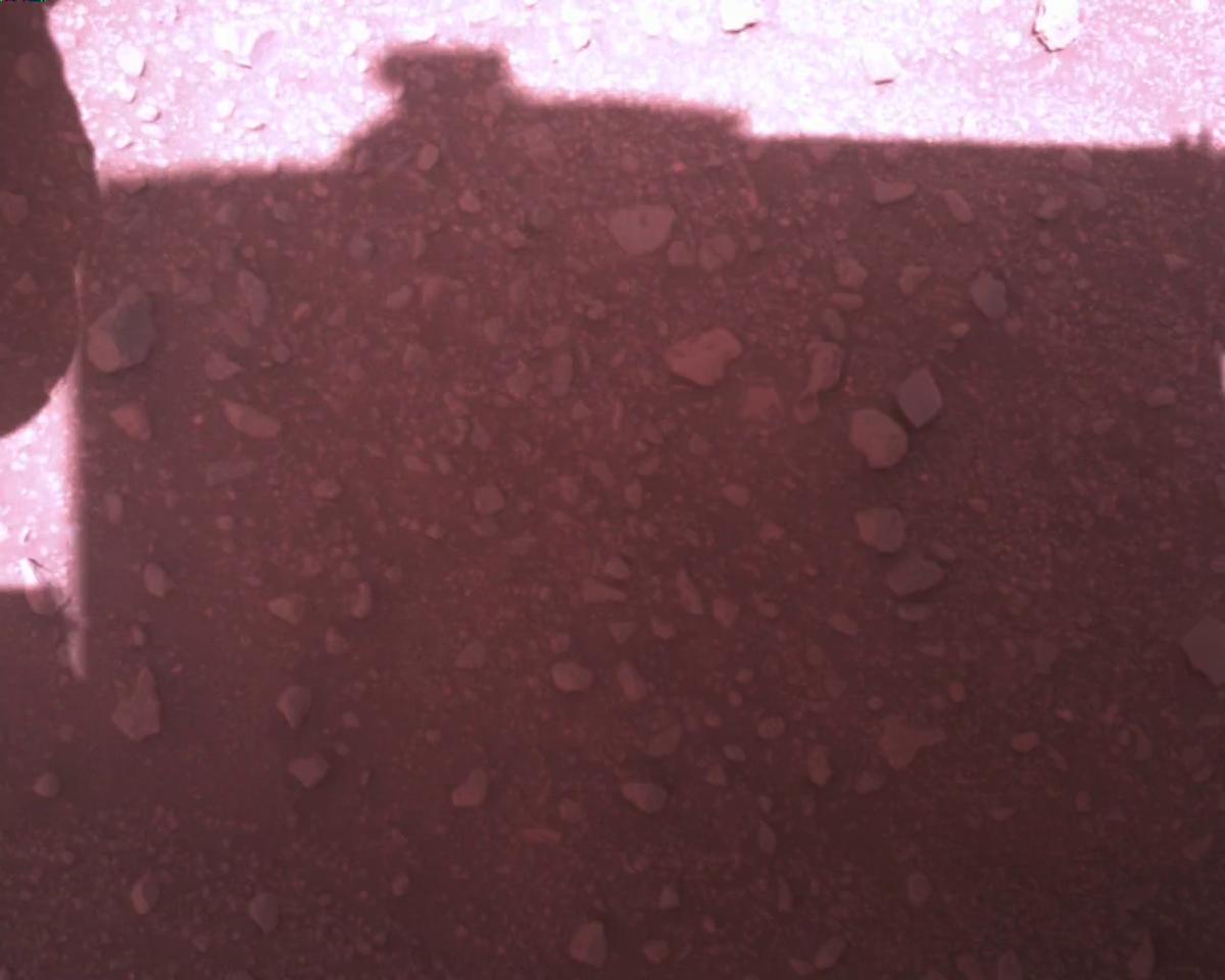 This image was taken by EDL_RDCAM onboard NASA's Mars rover Perseverance on Sol 773