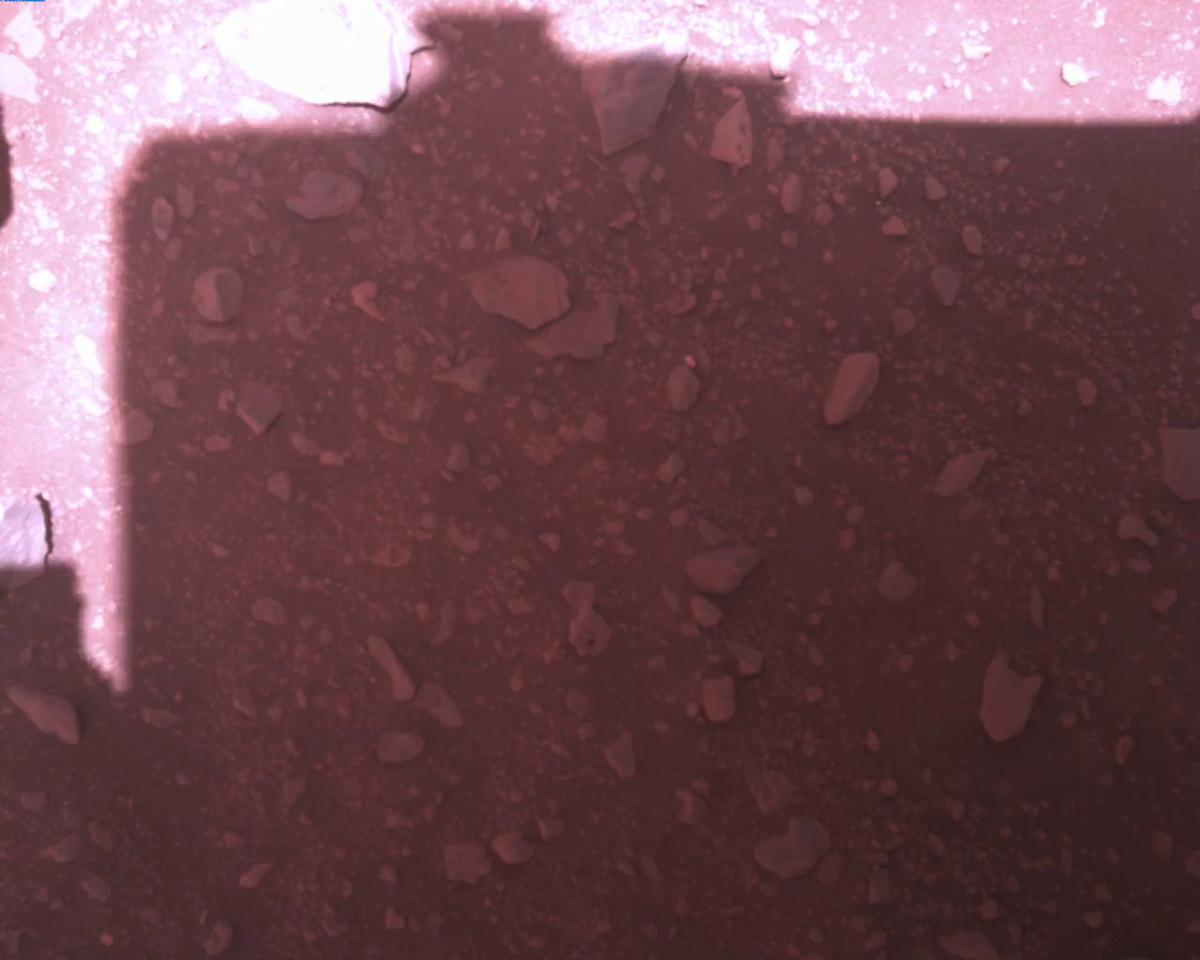 This image was taken by EDL_RDCAM onboard NASA's Mars rover Perseverance on Sol 773