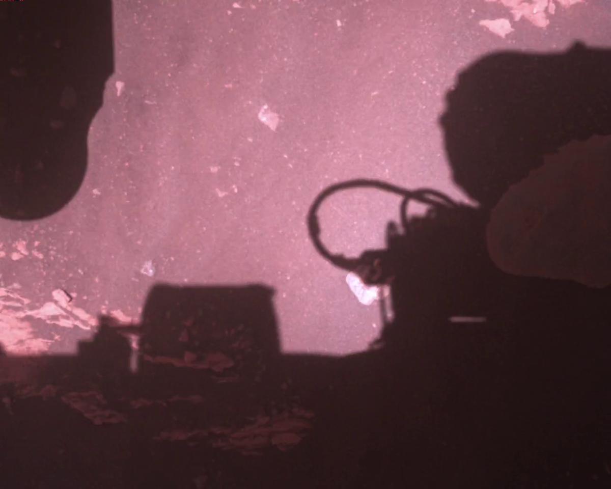 This image was taken by EDL_RDCAM onboard NASA's Mars rover Perseverance on Sol 773