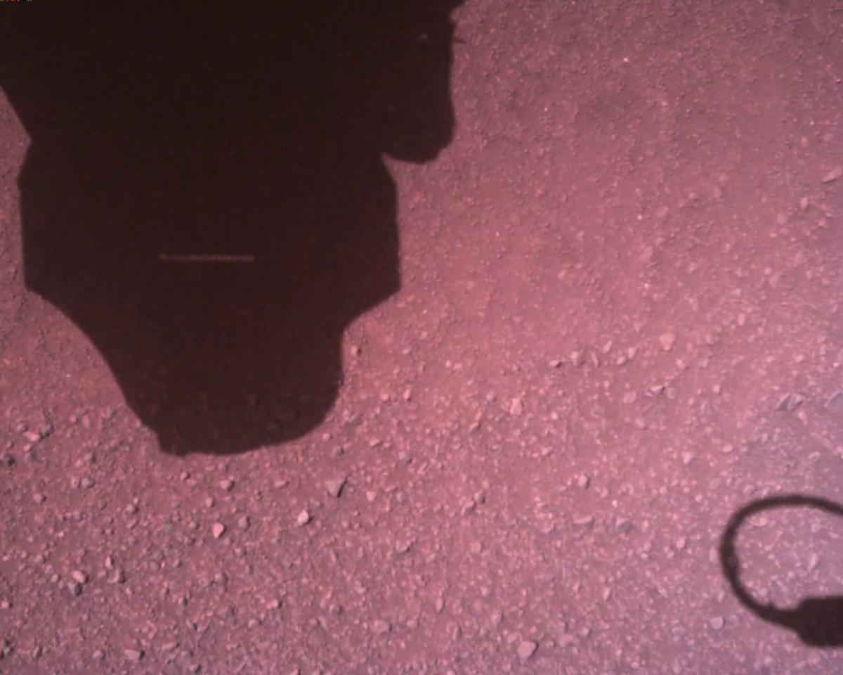 This image was taken by EDL_RDCAM onboard NASA's Mars rover Perseverance on Sol 773