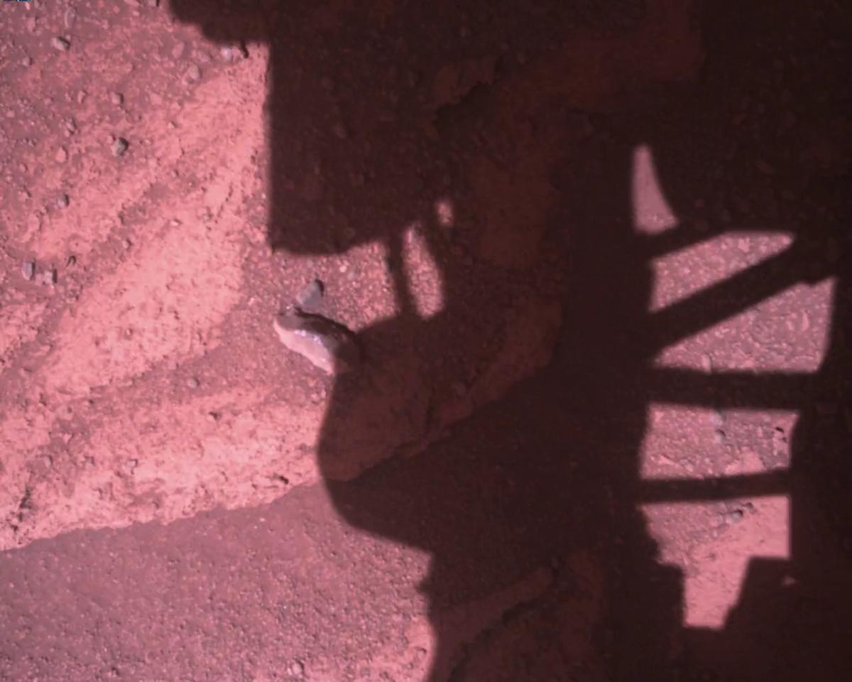 This image was taken by EDL_RDCAM onboard NASA's Mars rover Perseverance on Sol 773