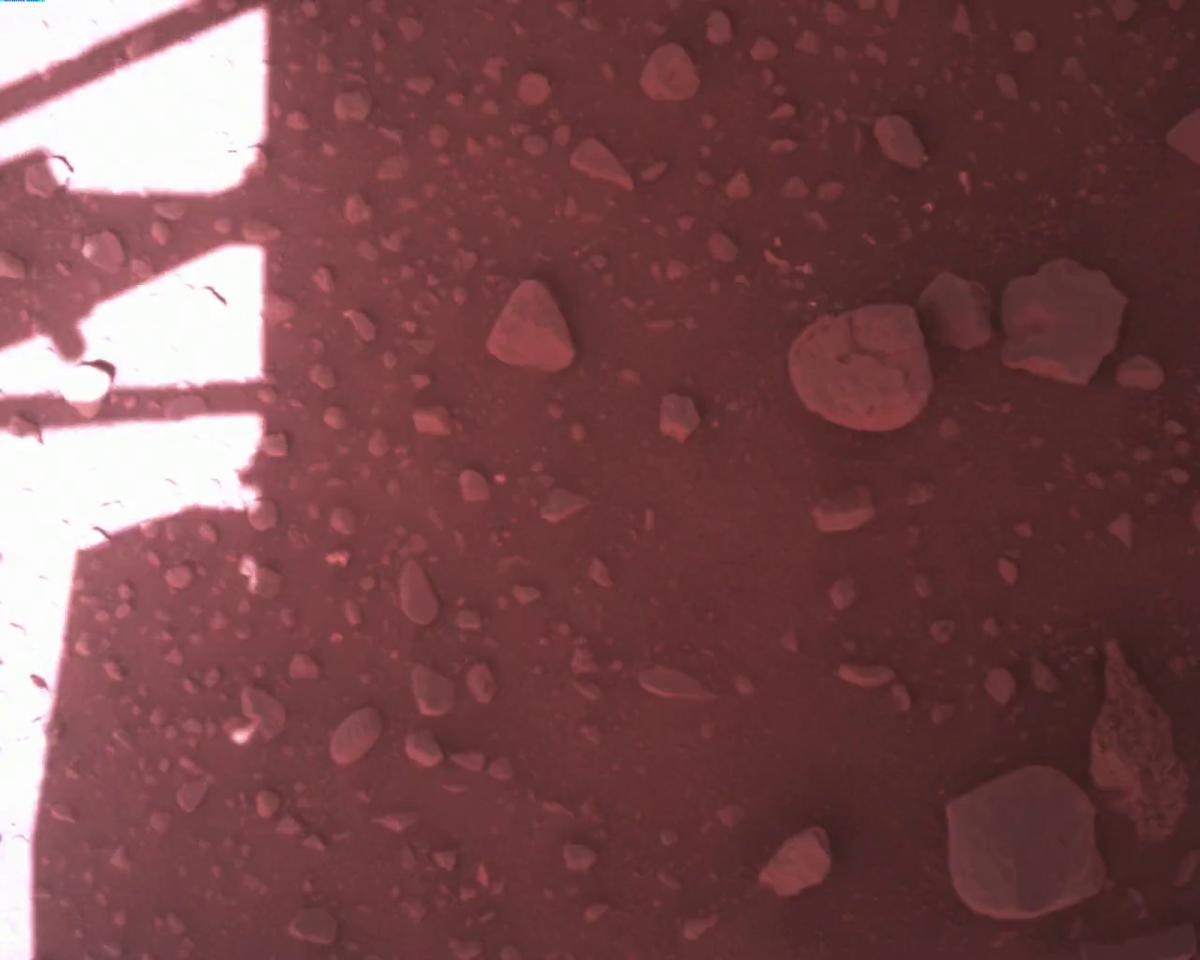 This image was taken by EDL_RDCAM onboard NASA's Mars rover Perseverance on Sol 773