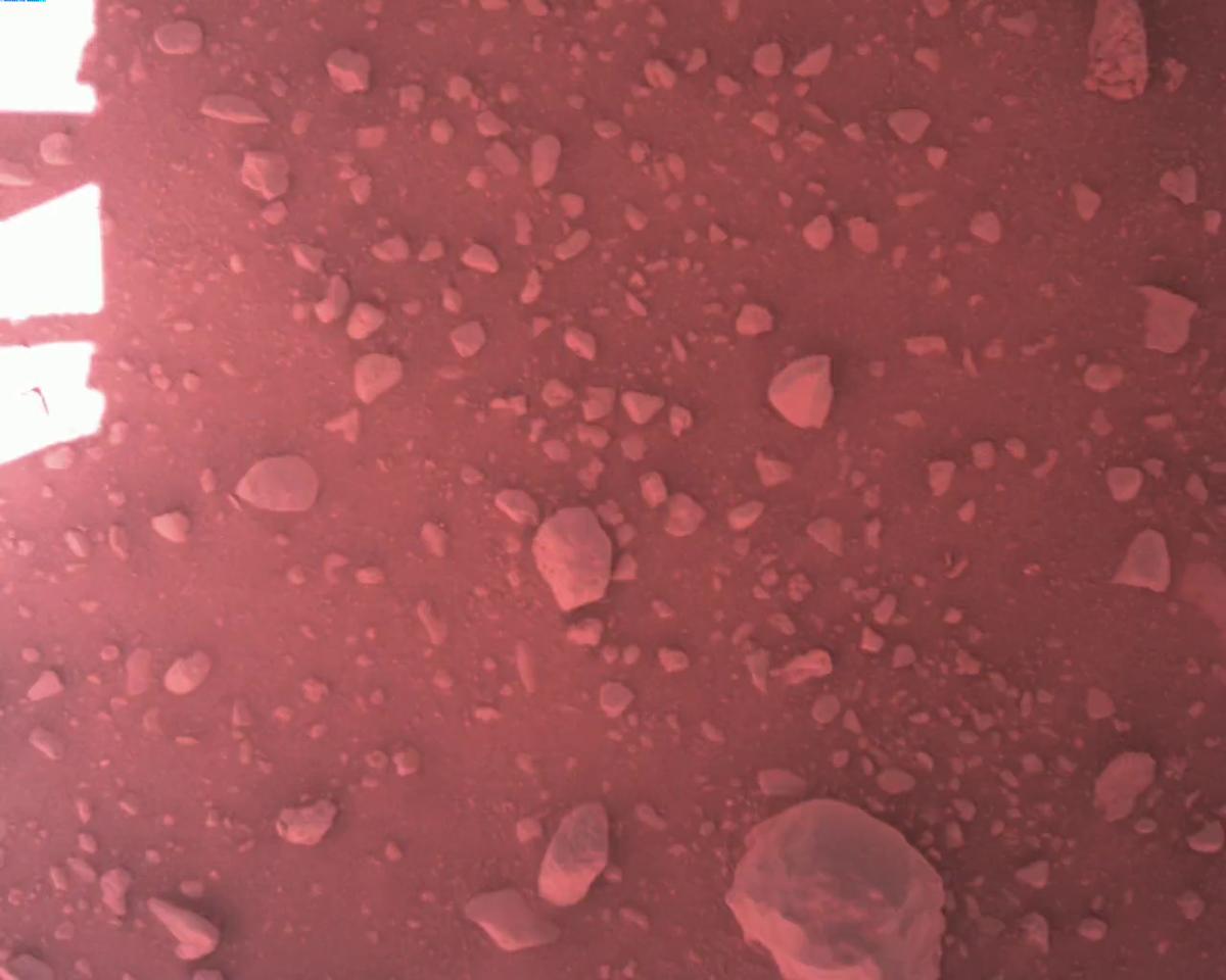 This image was taken by EDL_RDCAM onboard NASA's Mars rover Perseverance on Sol 773