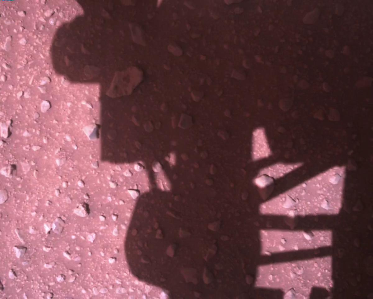 This image was taken by EDL_RDCAM onboard NASA's Mars rover Perseverance on Sol 773