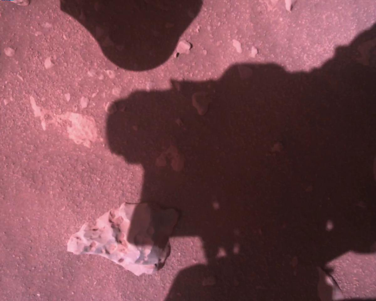 This image was taken by EDL_RDCAM onboard NASA's Mars rover Perseverance on Sol 773