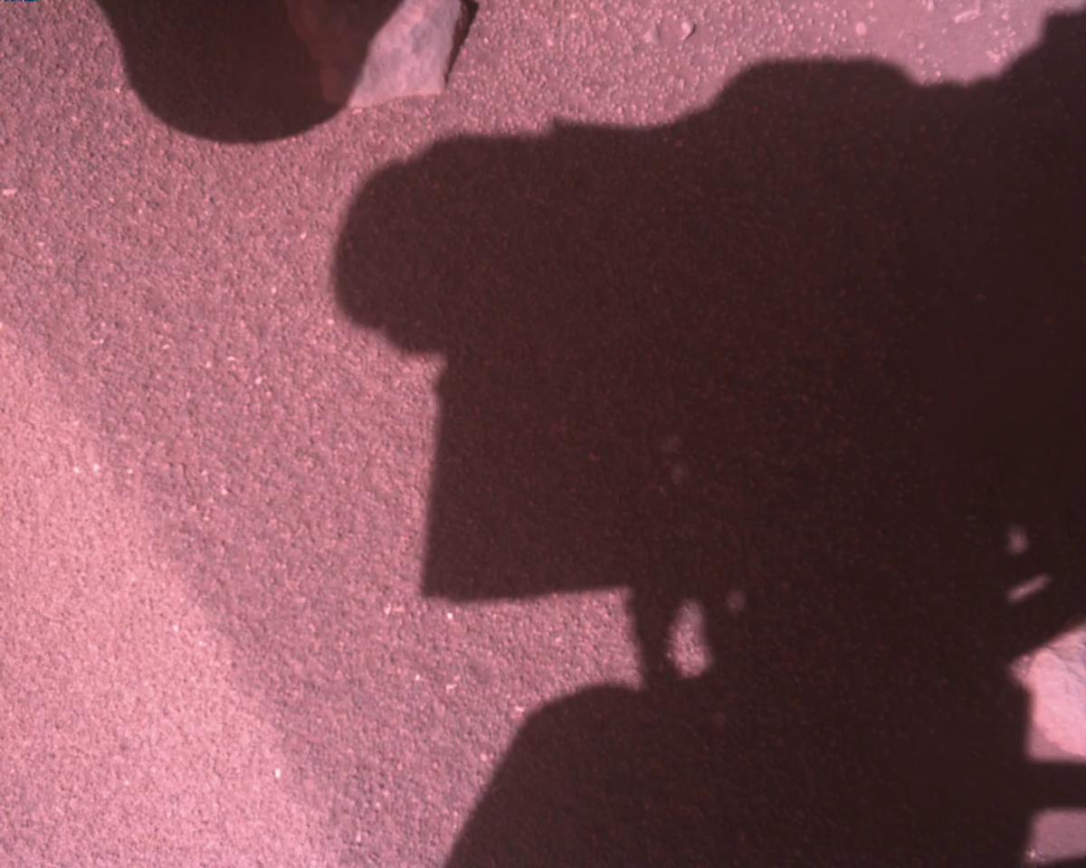 This image was taken by EDL_RDCAM onboard NASA's Mars rover Perseverance on Sol 773