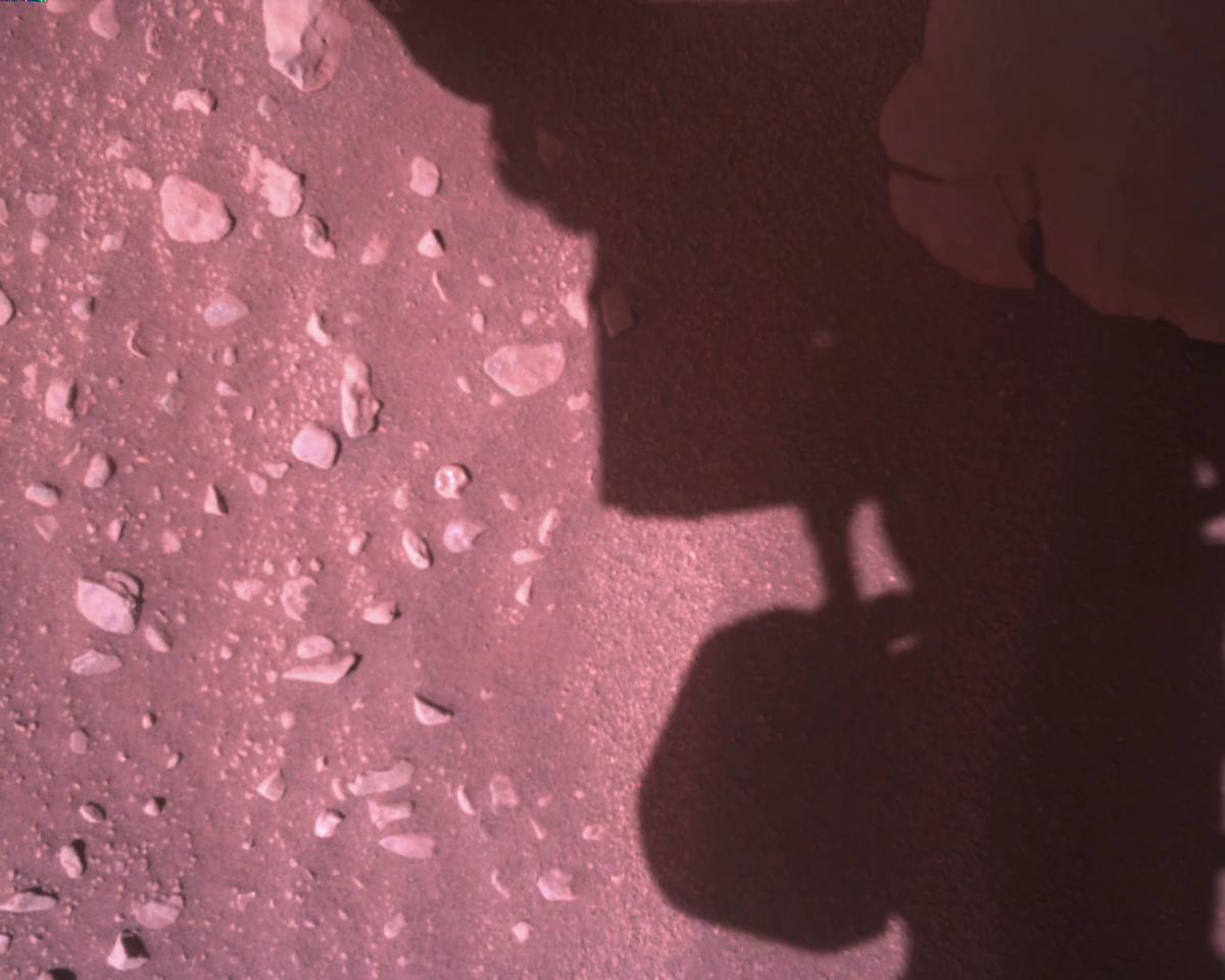 This image was taken by EDL_RDCAM onboard NASA's Mars rover Perseverance on Sol 773
