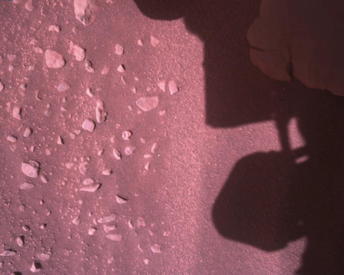 This image was taken by EDL_RDCAM onboard NASA's Mars rover Perseverance on Sol 773