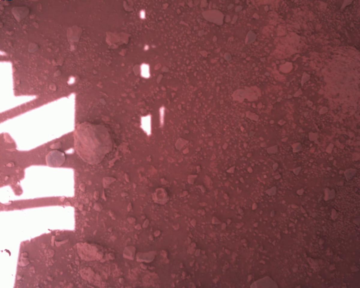 This image was taken by EDL_RDCAM onboard NASA's Mars rover Perseverance on Sol 773