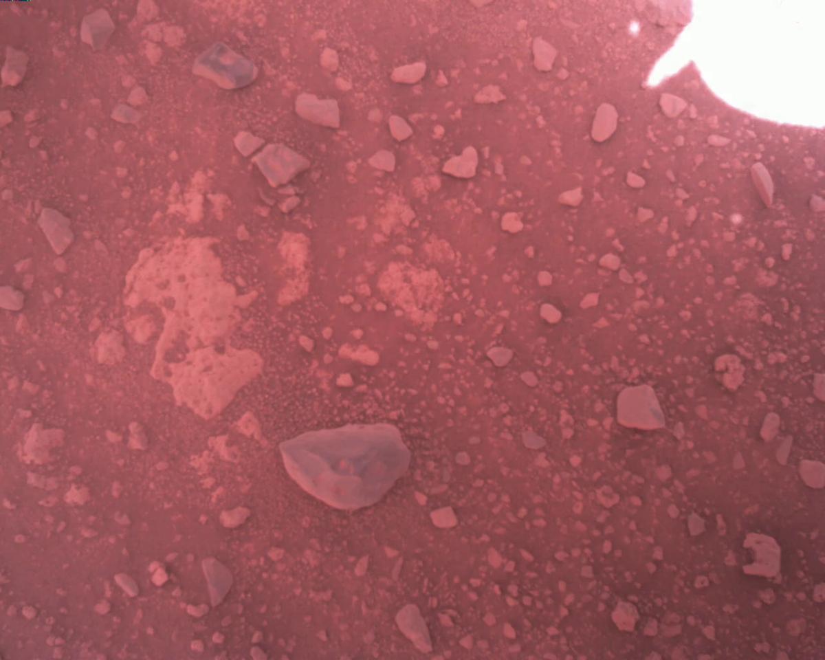 This image was taken by EDL_RDCAM onboard NASA's Mars rover Perseverance on Sol 773