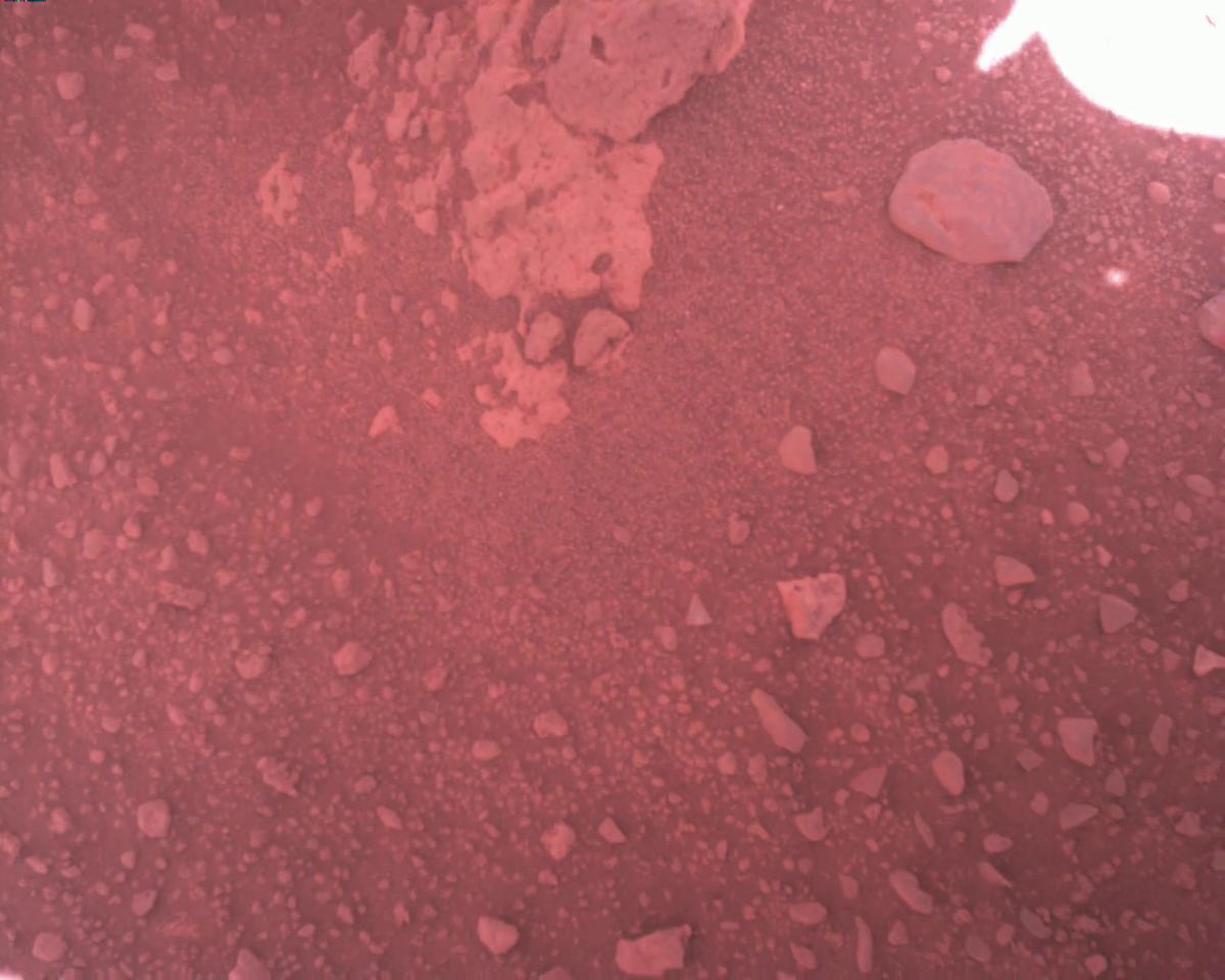 This image was taken by EDL_RDCAM onboard NASA's Mars rover Perseverance on Sol 773