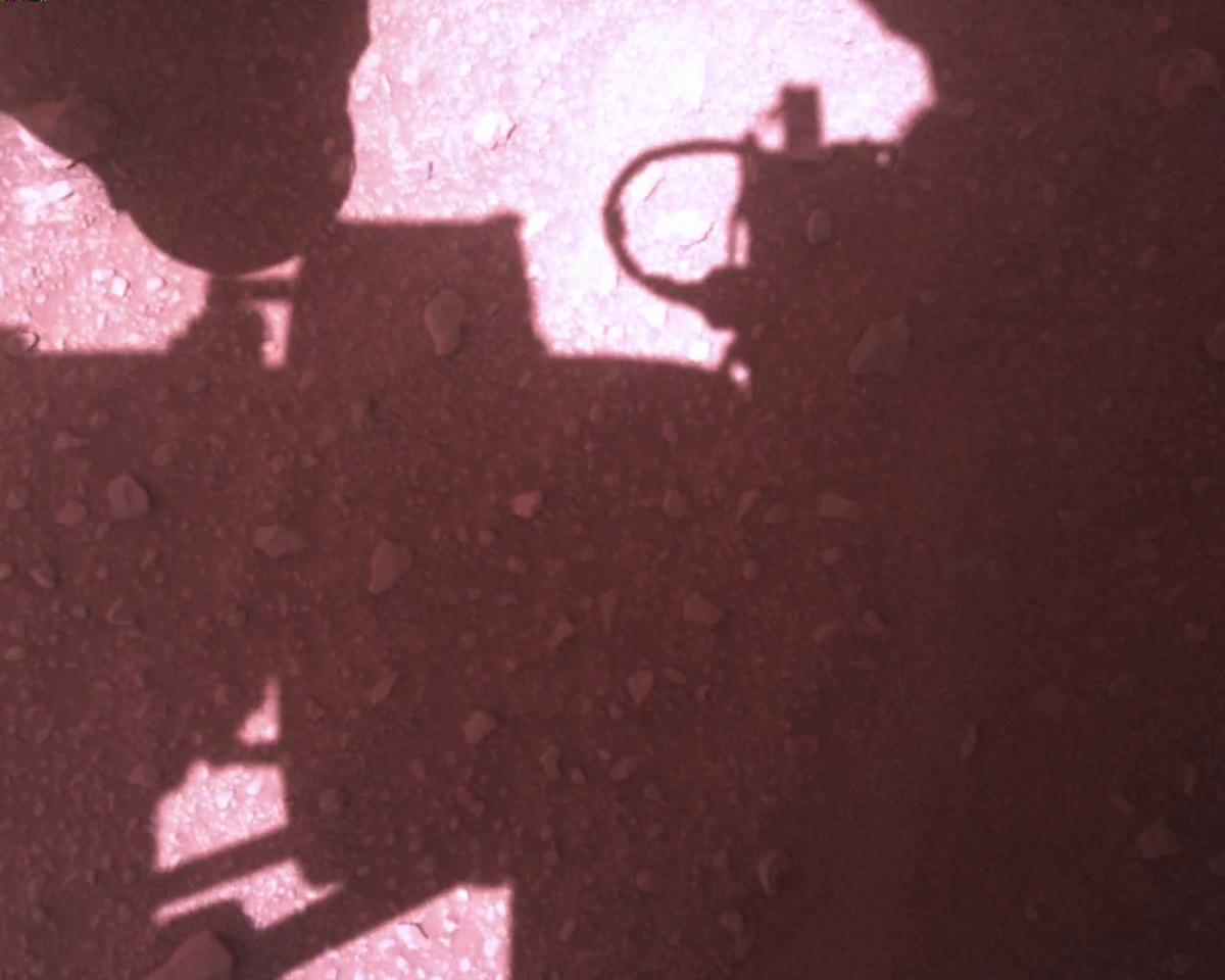 This image was taken by EDL_RDCAM onboard NASA's Mars rover Perseverance on Sol 773